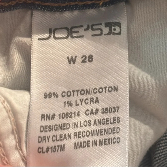 Joe's Jeans Alston Released Hem Distressed Denim Shorts Size 26 - Picture 5 of 9